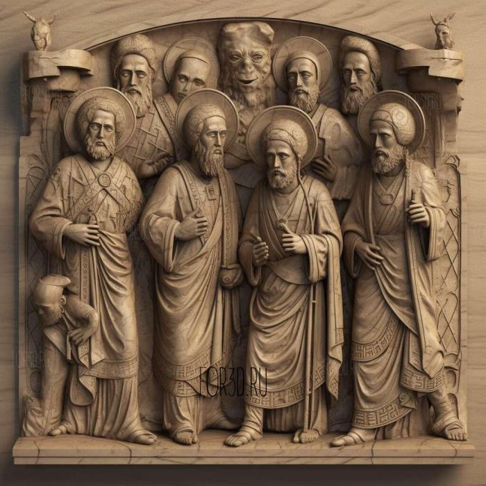 stl Acts of Apostles Christian 2 stl model for CNC