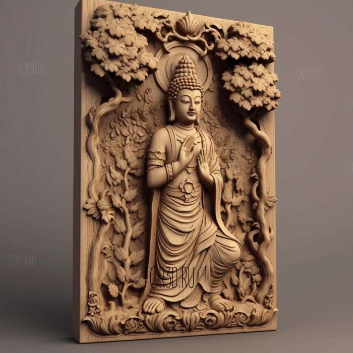 stl buddha 3d model 1 3d stl модель для ЧПУ