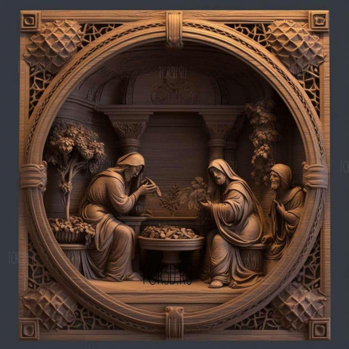 stl Baptistery Christian 1 3d stl модель для ЧПУ