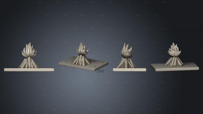 Fire Place Bottom stl model for CNC