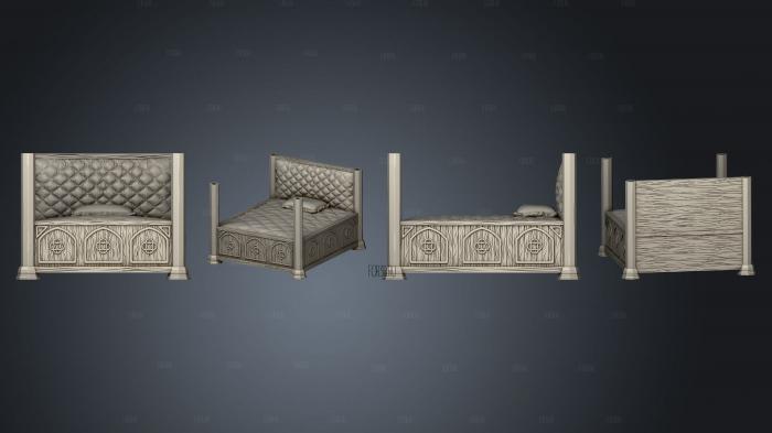 Victorian Bed Bottom stl model for CNC