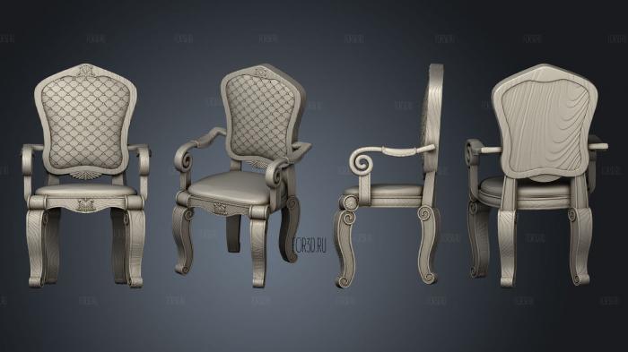Викторианский стул 3d stl модель для ЧПУ