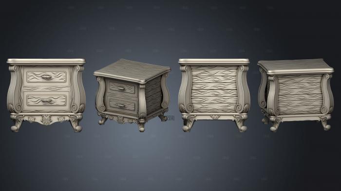 Victorian Night Stand stl model for CNC