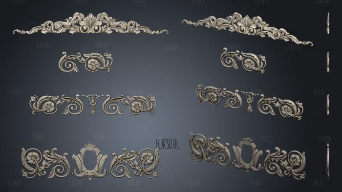 Decors facade extension 3d stl for CNC