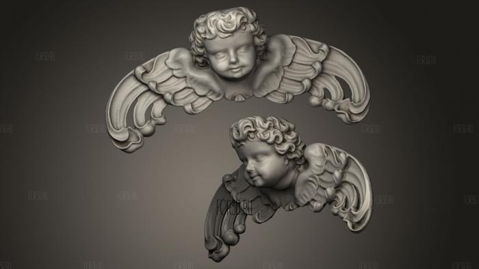 Baroque Putto from Krzeszw Abbey stl model for CNC