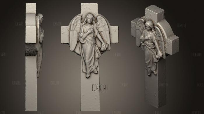 Angel memorial Whitchurch Canonicorum stl model for CNC