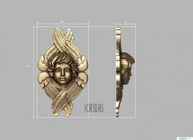 Херувим 3d stl модель для ЧПУ