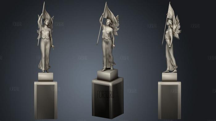 Angel of Liberty Statue stl model for CNC