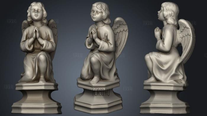 Статуя ангела 2 3d stl модель для ЧПУ