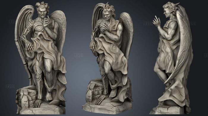 Ангелы и демоны 3d stl модель для ЧПУ