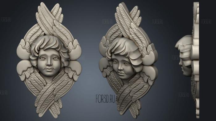 The Cherub stl model for CNC