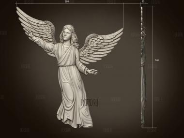 Парящий ангел 3d stl модель для ЧПУ
