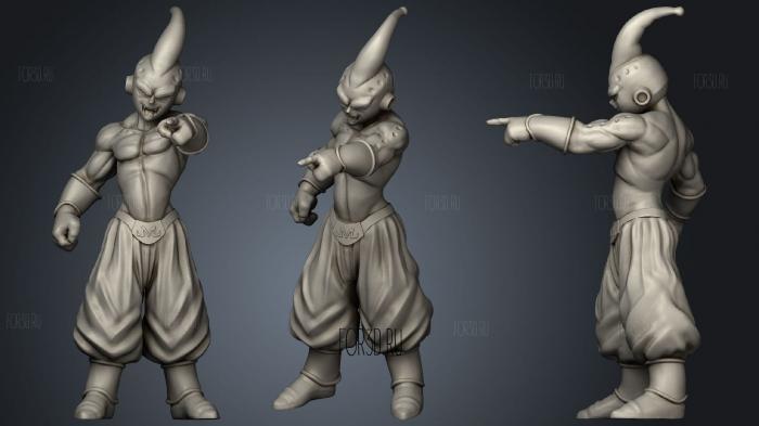 Buu from Dragon Ball stl model for CNC