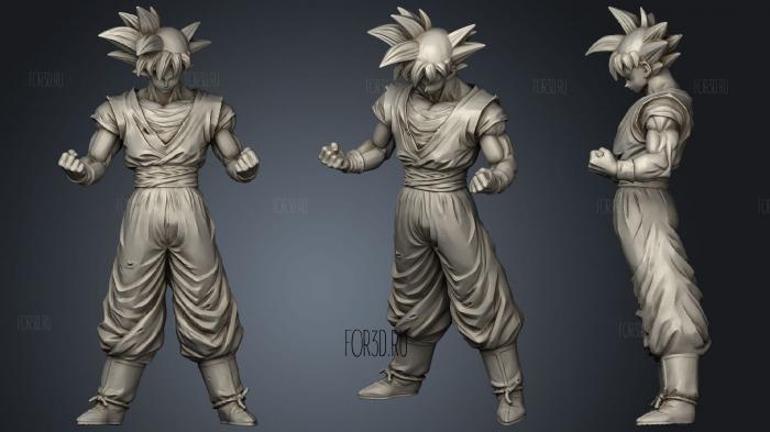 Goku Dragon Ball stl model for CNC