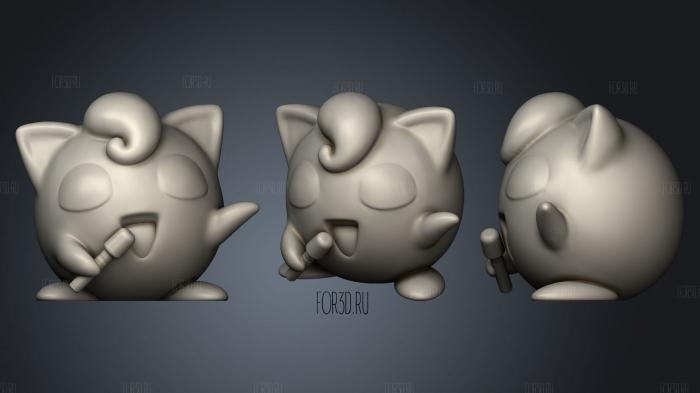 Jiggly puff (Pokemon) stl model for CNC