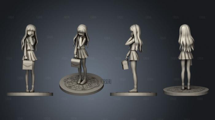 Tomoyo School Sakura Cardcaptor stl model for CNC