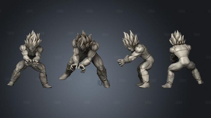 Vegeta Flash 01 stl model for CNC