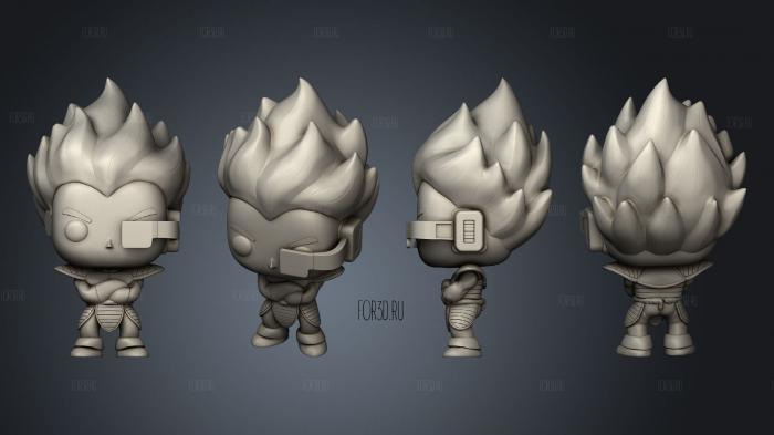 vegeta funko stl model for CNC