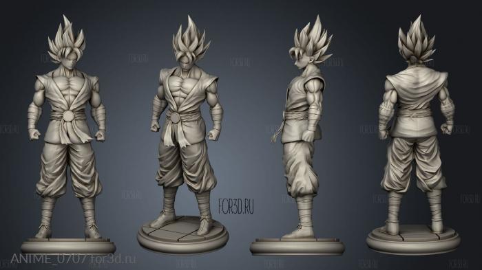 Goku Ef Split Goku stl model for CNC