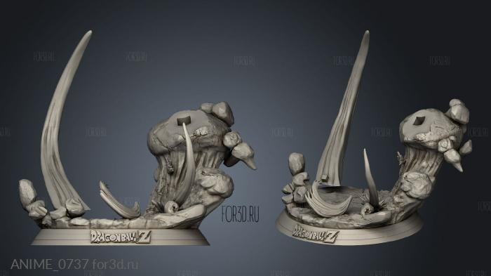 karelin vs the saibamens stl model for CNC