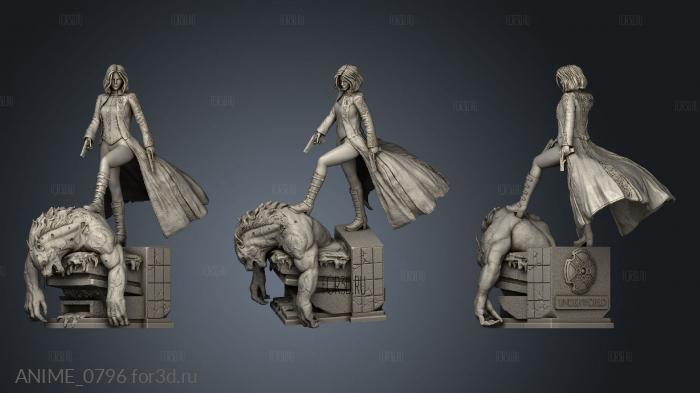 Selene Underworld Coat stl model for CNC