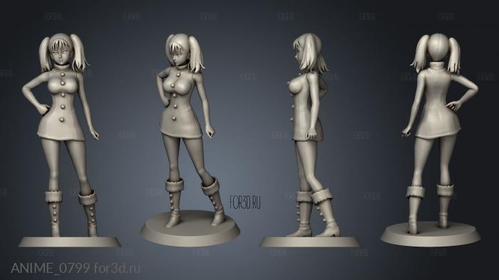 seven deadly sins the sins Diane small op stl model for CNC