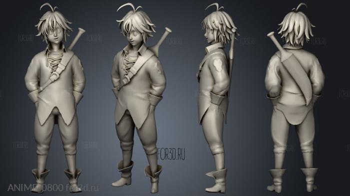 seven deadly sins the sins Meliodas op stl model for CNC