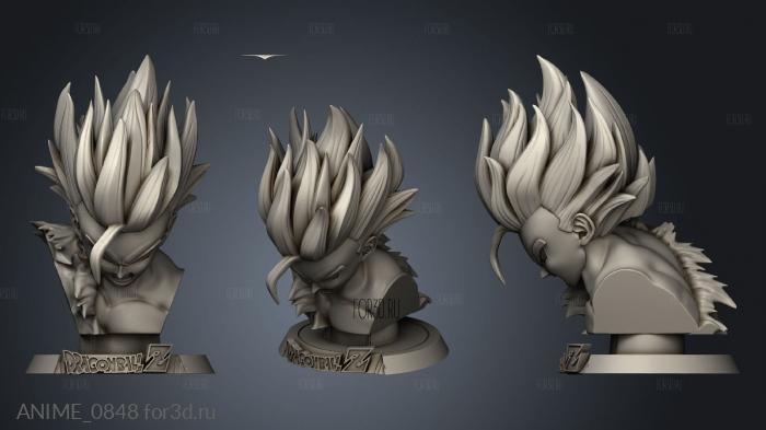 Gohan stl model for CNC