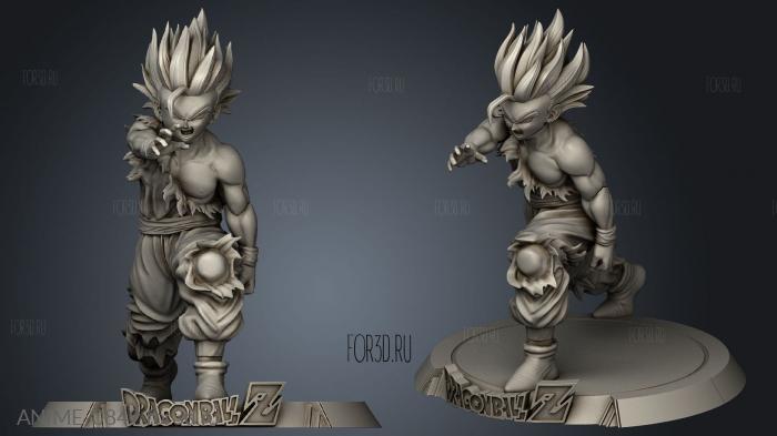 Gohan Sculpture stl model for CNC