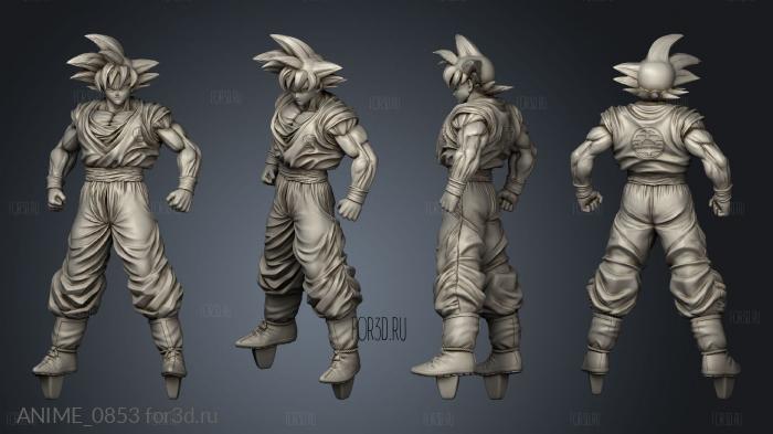 Goku Todas As Formas Dragon Ball stl model for CNC