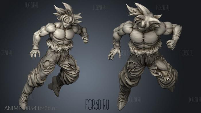 Goku Todas As Formas Dragon Ball stl model for CNC