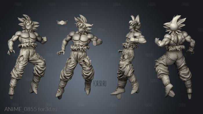 Goku Todas As Formas Dragon Ball stl model for CNC