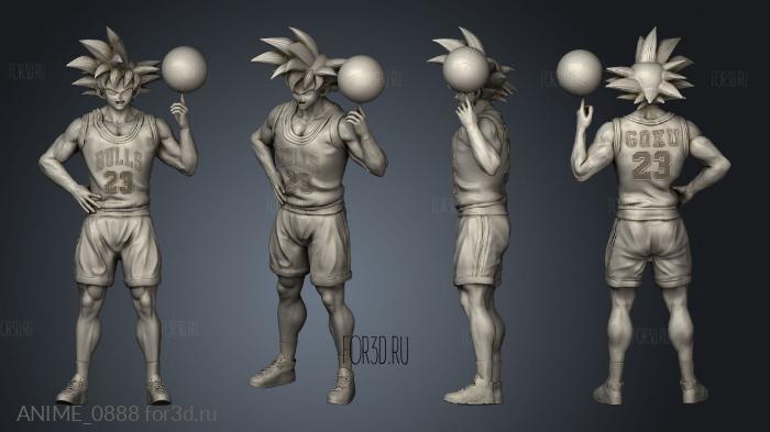 MOD Basketball Goku Dragon Ball ted trix stl model for CNC