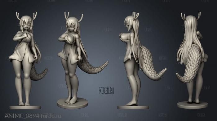 Tohru Towel stl model for CNC