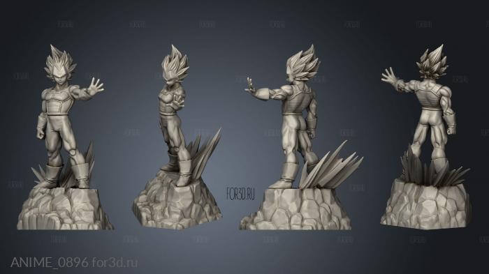 Vegeta Absolute ted Keyed stl model for CNC