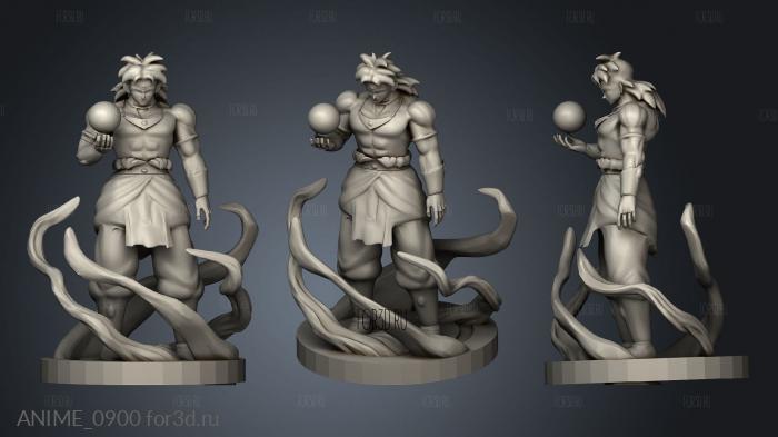 broly project skung pelo azul 3d stl модель для ЧПУ