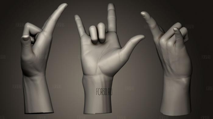 Female Hand Sculpt 13 3d stl модель для ЧПУ
