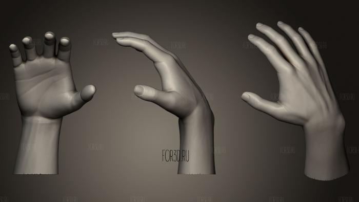 Female Hand Sculpt 21 3d stl модель для ЧПУ