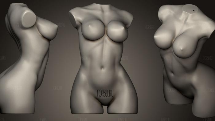 Female Torso Statue STL for 3Dprint 3d stl модель для ЧПУ