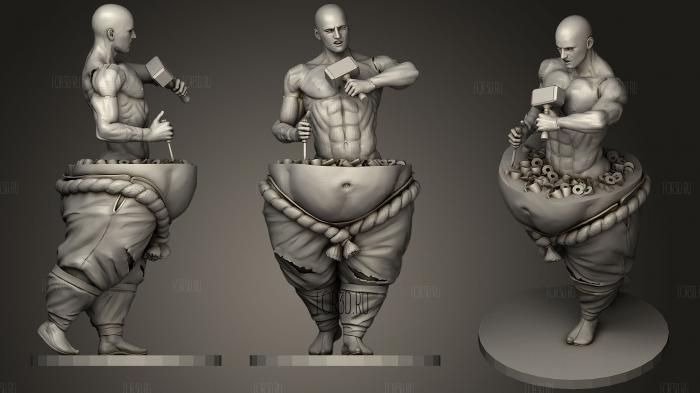 Fat Man Shapes Himself Into Six Pack Figure
