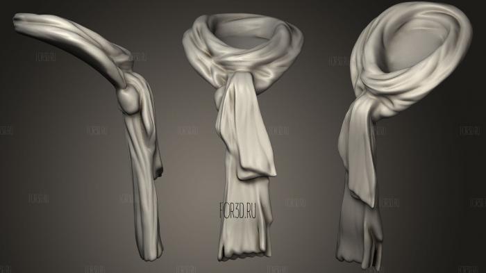Scarf for Character 28 stl model for CNC