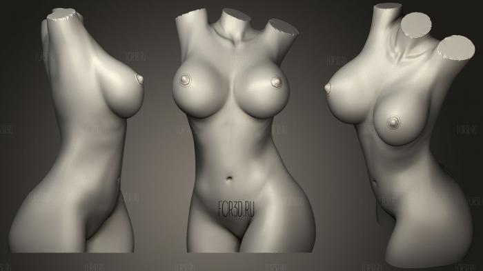 Sexy Nude Woman Body Sculpture stl model for CNC