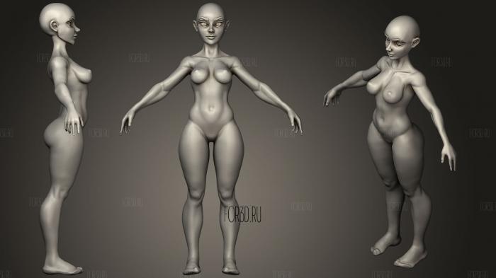 Stylized Female Body 02