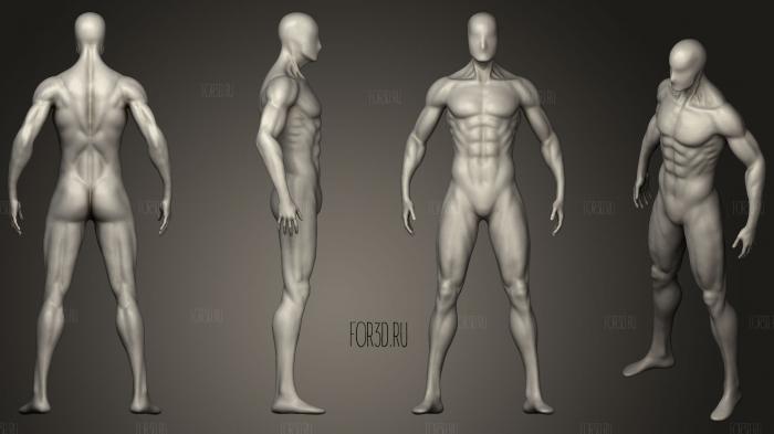 Super Hero Base Male 01 3d stl модель для ЧПУ