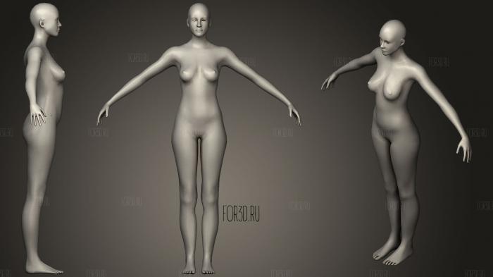 Female Skeleton With Skin 3d stl модель для ЧПУ