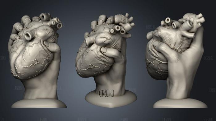 Crushed Valentines Heart V2 Allin One No Blood 3d stl модель для ЧПУ