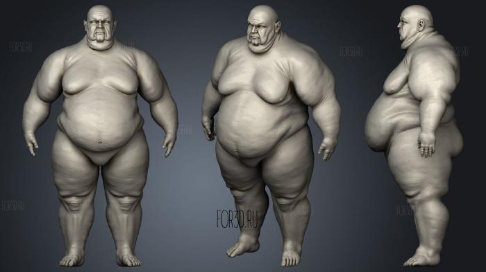 Fat Man Base Mesh stl model for CNC