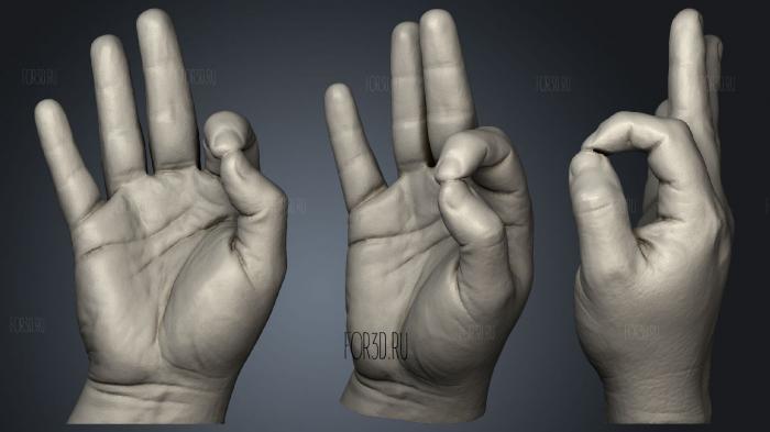 Рука  OK с   пазами для винтов 3d stl модель для ЧПУ