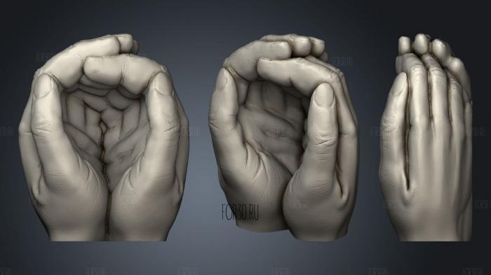 Руки сведенные 3d stl модель для ЧПУ