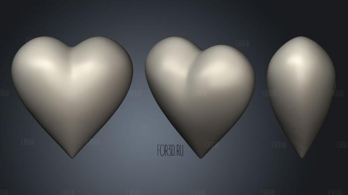 Heart 3d stl модель для ЧПУ